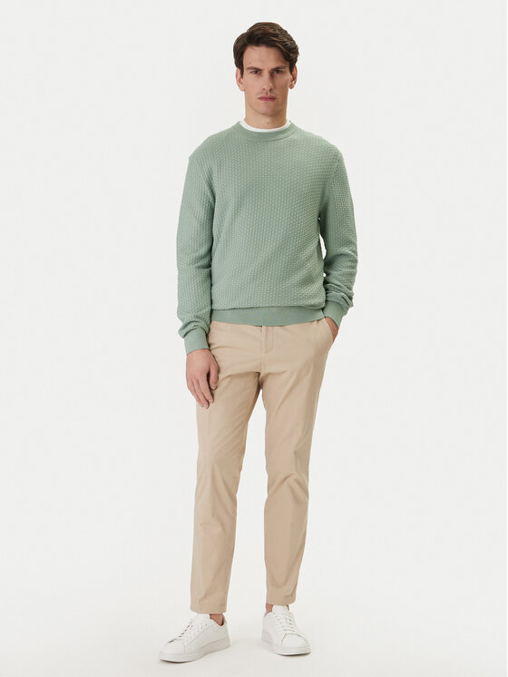 BOSS BOSS Pulover H-Imberto 50545283 Verde Regular Fit