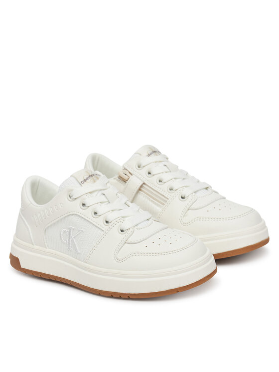 Calvin Klein Jeans Calvin Klein Jeans Sneakersy Low Cut Lace-Up Sneaker V3X9-82093-1697 M Bílá