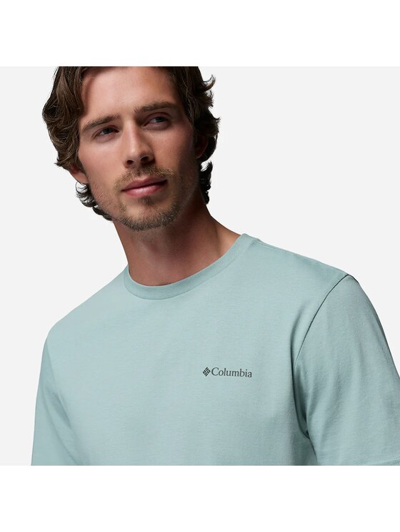 Columbia Columbia T-Shirt 215502 Niebieski Regular Fit