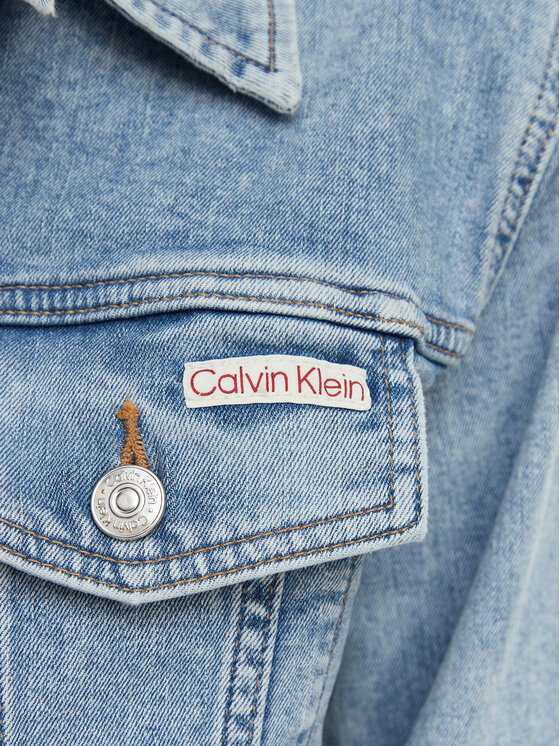 Calvin Klein Jeans Calvin Klein Jeans Džinsinė striukė LV047F672G Šviesiai mėlyna Regular Fit