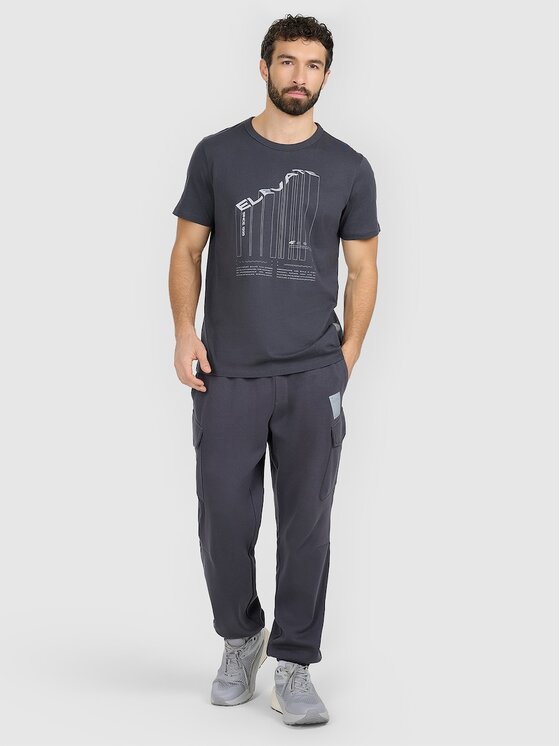 4F 4F Tričko 4FRAW25TTSHM3845-22S Čierna Regular Fit