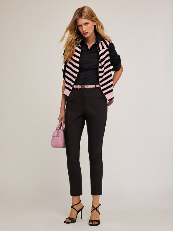 Motivi Motivi Pantaloni di tessuto P203Q103826N033 Nero Regular Fit