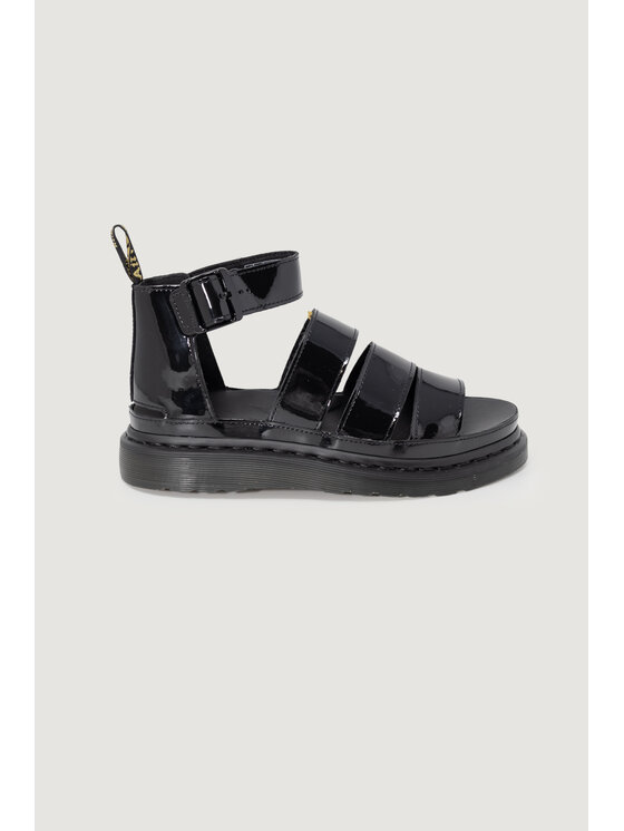Sandały, rozmiar 40, Czarne, CLARISSA II BLACK PATENT LAMPER