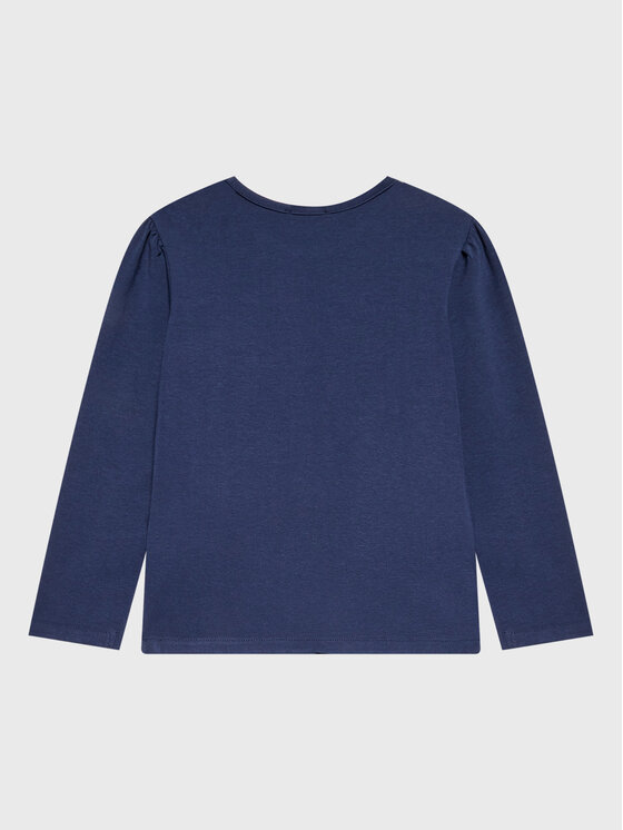 United Colors Of Benetton United Colors Of Benetton Bluzka 3P4ZG104R Granatowy Regular Fit