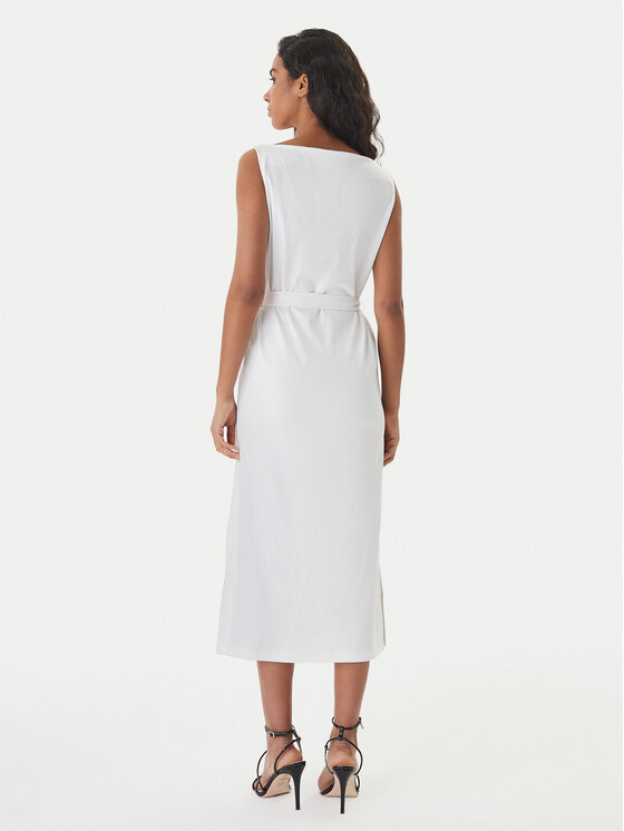 BOSS BOSS Rochie cocktail Emiaky 50558902 Alb Slim Fit