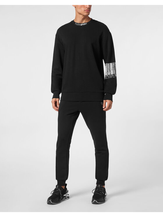 Plein Sport Plein Sport Longsleeve 14155 Czarny Regular Fit