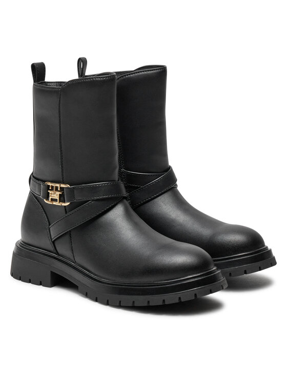 Tommy Hilfiger Tommy Hilfiger Μποτάκια T3A5-33574-1351 M Μαύρο