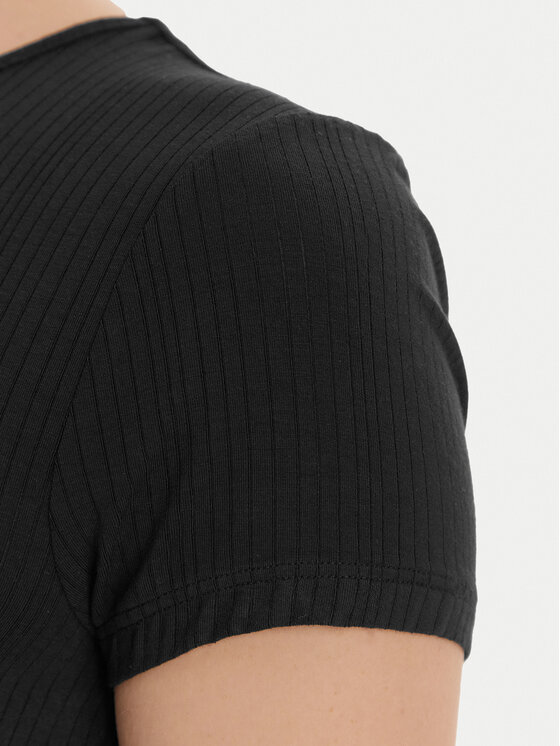 Calvin Klein Calvin Klein T-shirt LV00QS7618 Crna Slim Fit