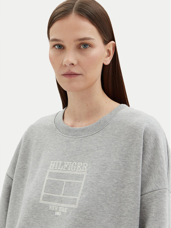 Tommy Hilfiger Tommy Hilfiger Mikina WW0WW44633 Šedá Regular Fit