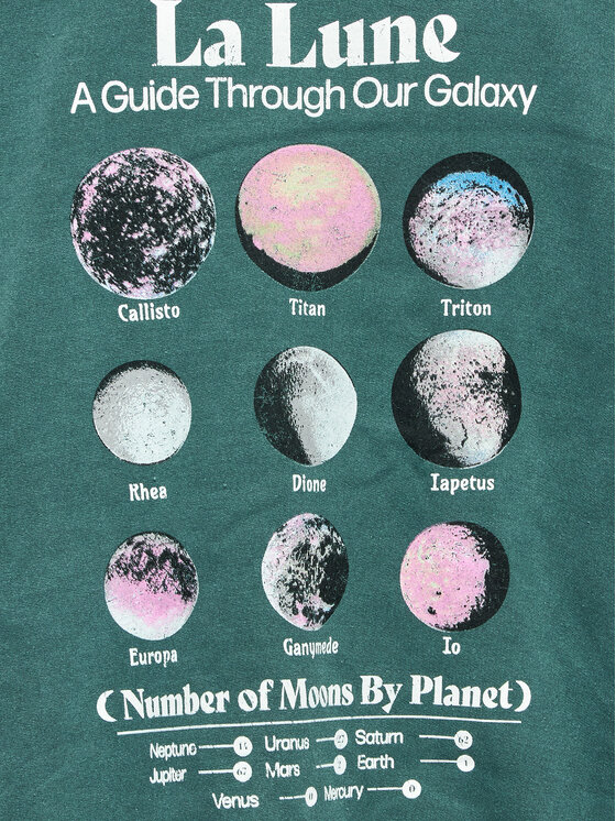 BDG Urban Outfitters BDG Urban Outfitters Sweatshirt La Lune Hood 77173037 Türkisfarben Oversize