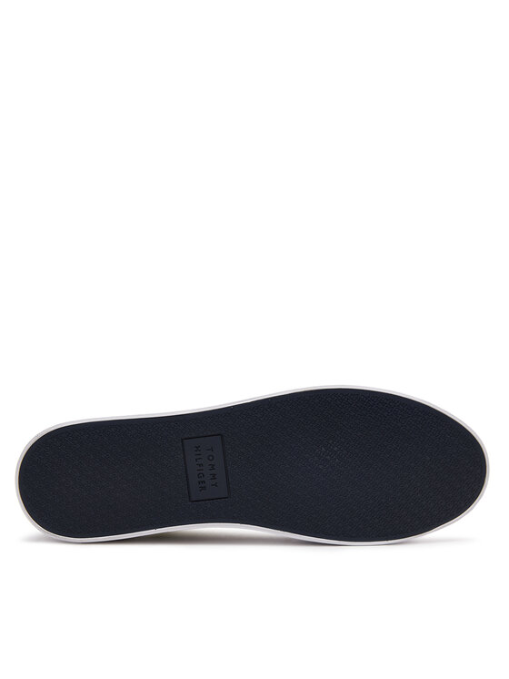 Tommy Hilfiger Tommy Hilfiger Гуменки Th Hi Vulc Low Stripes Mesh FM0FM04946 Бял