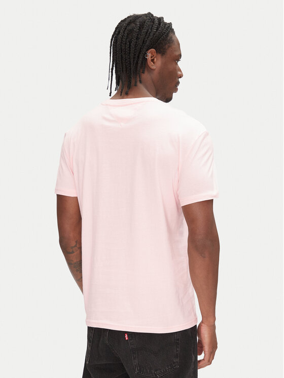 Tommy Jeans Tommy Jeans Тишърт Linear Logo DM0DM20744 Розов Regular Fit