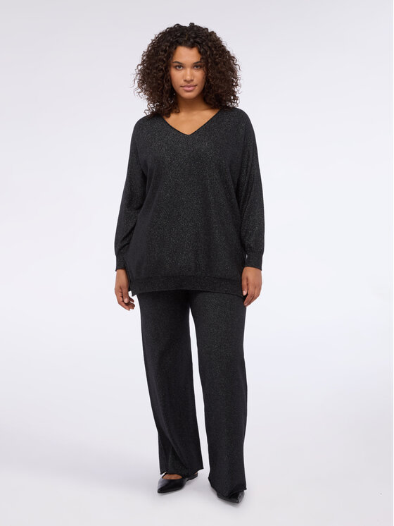 Fiorella Rubino Fiorella Rubino Pantaloni di tessuto P601E000060N033 Nero Regular Fit