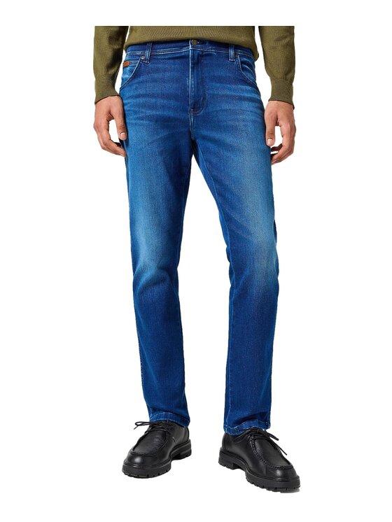 Wrangler Wrangler Jeansy Texas 112358217 Granatowy Slim Fit