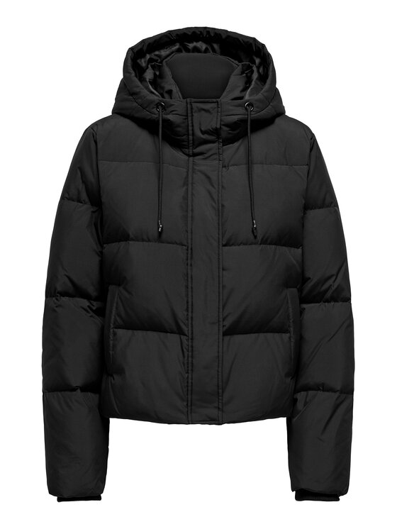 ONLY ONLY Пухено яке Alice 15316455 Черен Regular Fit