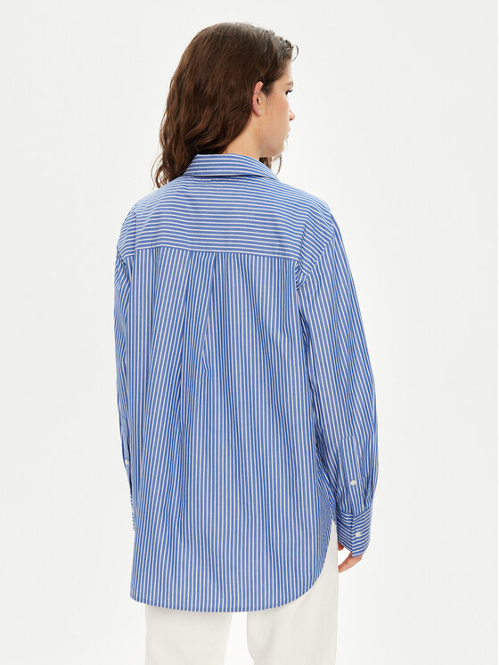 Tommy Hilfiger Tommy Hilfiger Cămașă WW0WW45612 Albastru Relaxed Fit