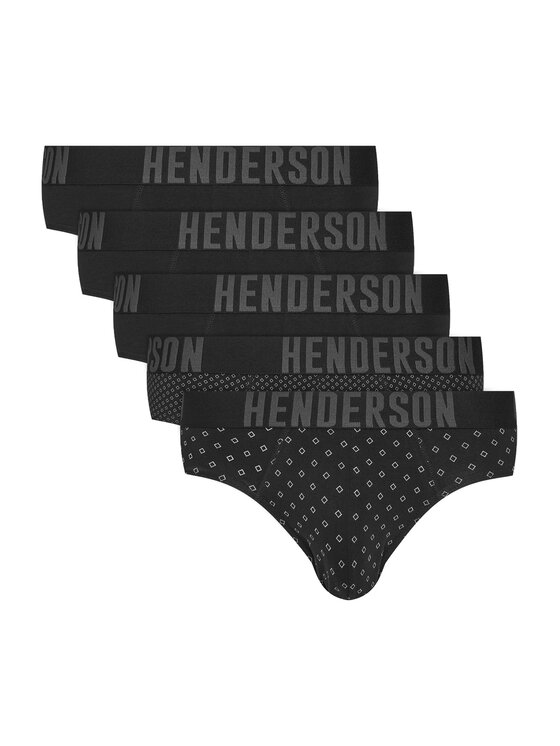 Henderson Henderson Набір з 5 пар сліпів Optic 43186 Чорний