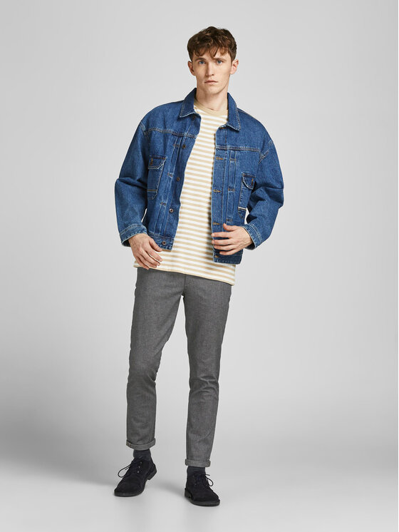 Jack&Jones Jack&Jones Chino hlače Marco 12206198 Siva Slim Fit