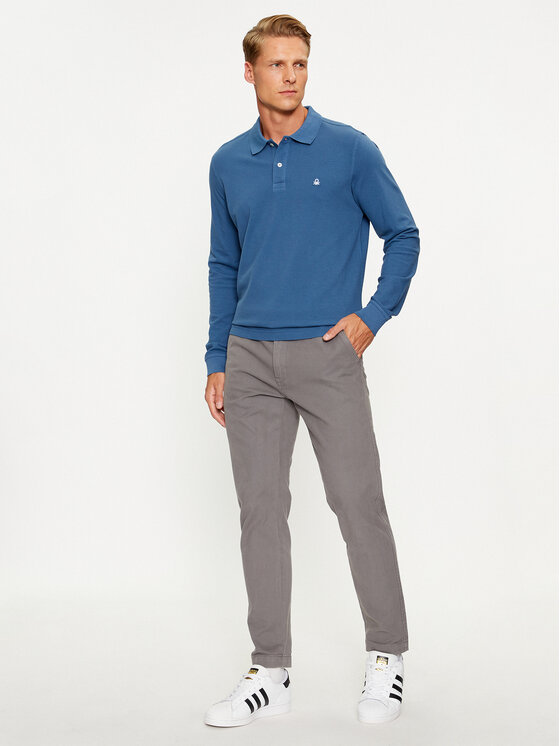 United Colors Of Benetton United Colors Of Benetton Polo marškinėliai 3089J3204 Mėlyna Regular Fit