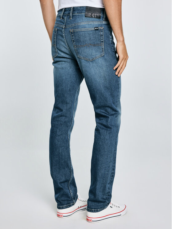 BIG STAR BIG STAR Jeansy TERRY HIGH WAIST Niebieski Slim Fit