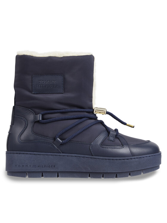 Tommy Hilfiger Tommy Hilfiger Μπότες Χιονιού Tommy Essential Snowboot FW0FW07504 Μπλε