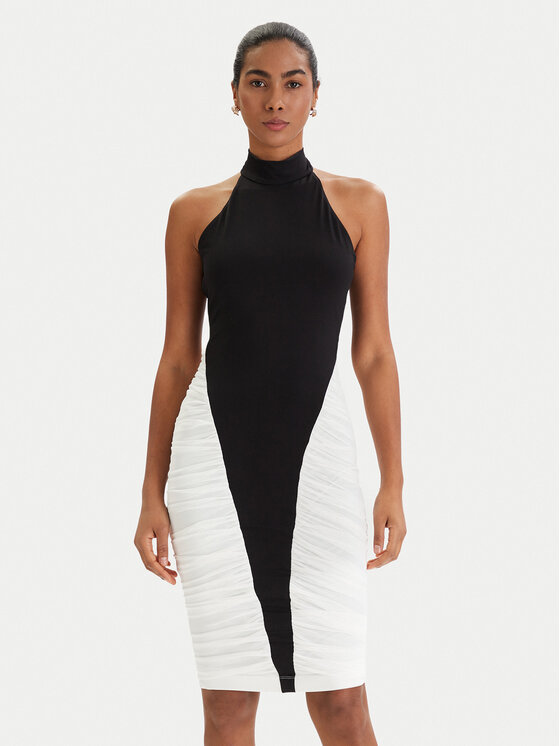 Bardot Bardot Kokteiļkleita Amani 60168DB Melns Slim Fit