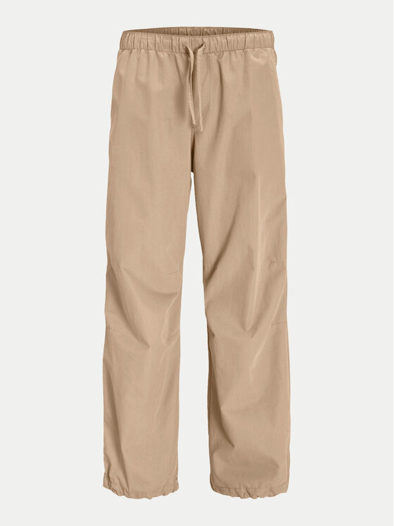 Jack & Jones Jack & Jones Spodnie materiałowe Parachute 12260931 Beżowy Loose Fit