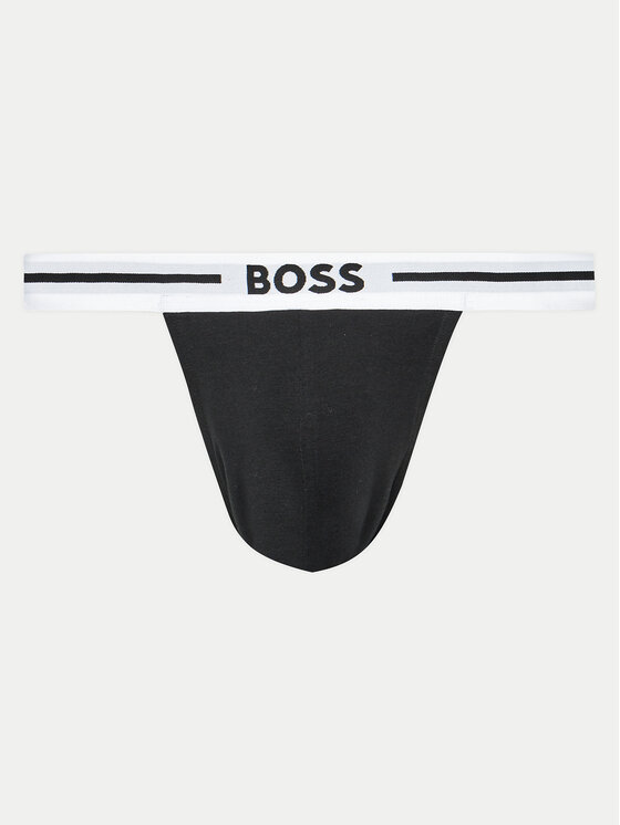 BOSS BOSS Souprava Jock Strap slipů 50517823 Černá