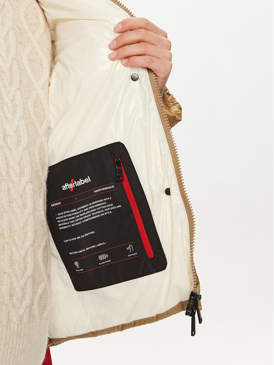 After Label After Label Kurtka puchowa Kipnuk A00043 Beżowy Regular Fit