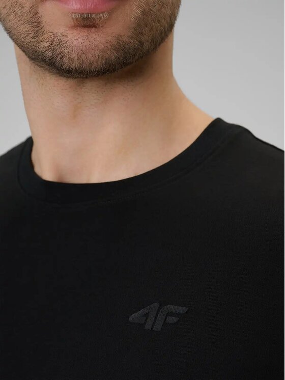 4F 4F T-Shirt 4FWMM00TTSHM3340-20S Czarny Slim Fit