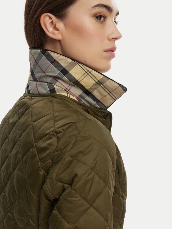 Barbour Barbour Kurtka przejściowa Deveron LQU1012OL51 Zielony Regular Fit