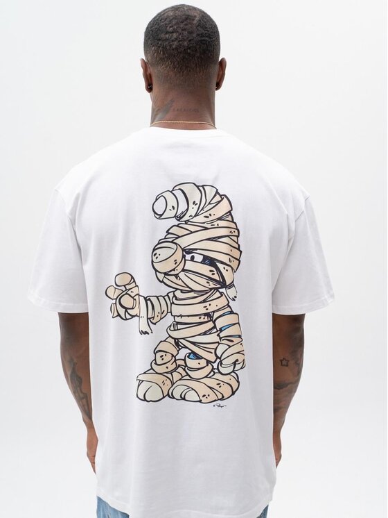 Smerfy Smerfy T-Shirt 119806 Biały Oversize