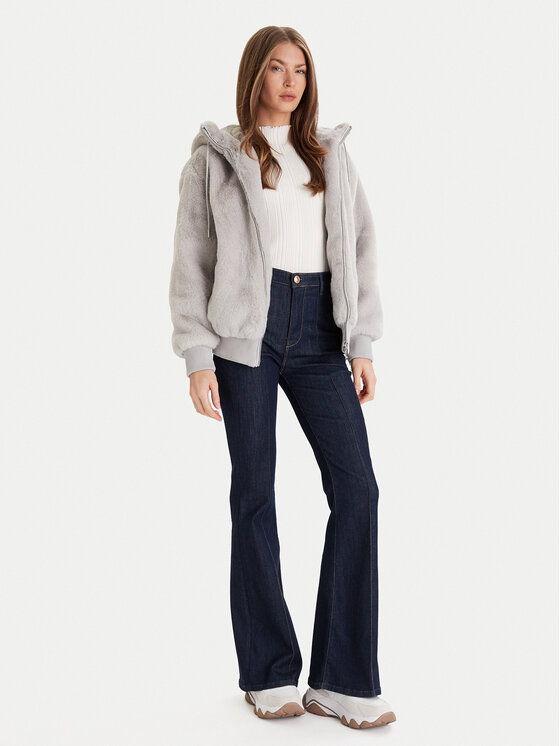 Guess Guess Futro W5BL66 W3890 Szary Regular Fit