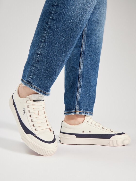 Pepe Jeans Pepe Jeans Tornacipő Ben Band M PMS31043 Fehér