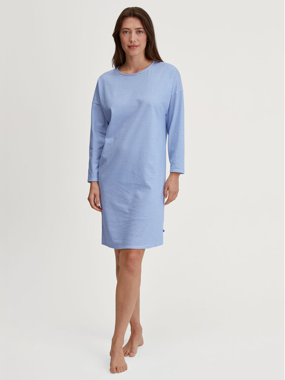 Calida Calida Nočná košeľa 36152 Modrá Comfortable Fit