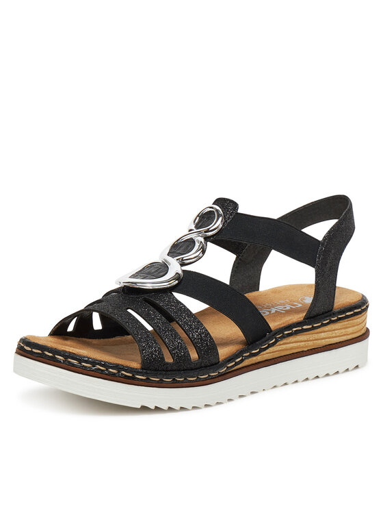 Rieker Rieker Sandalen 679L4-00 Schwarz