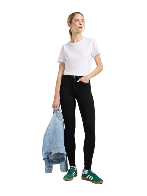 Lee Lee Jeansy Scarlett High Czarny Slim Fit