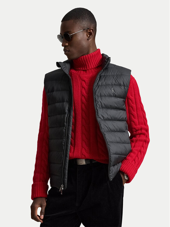 Polo Ralph Lauren Vestă 710B20425001 Negru Regular Fit