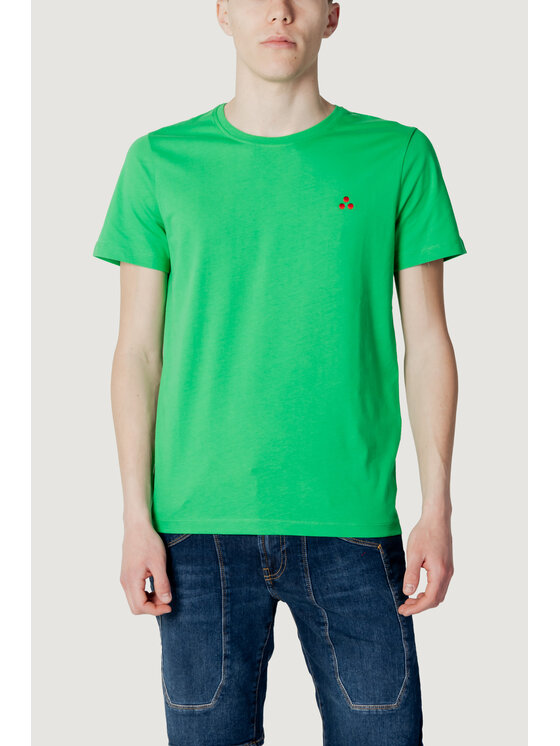 PEUTEREY uomo MANDERLY PIM 630 maglia T-shirt verde 100% cotone Taglia S
