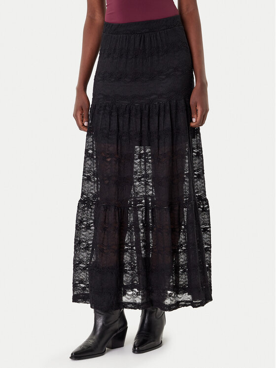 ONLY ONLY Maxi szoknya Luna 15353206 Fekete Regular Fit