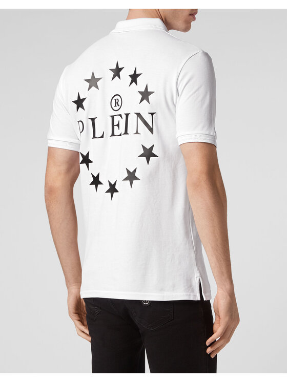 PHILIPP PLEIN PHILIPP PLEIN Polo 28536 Bianco Slim Fit