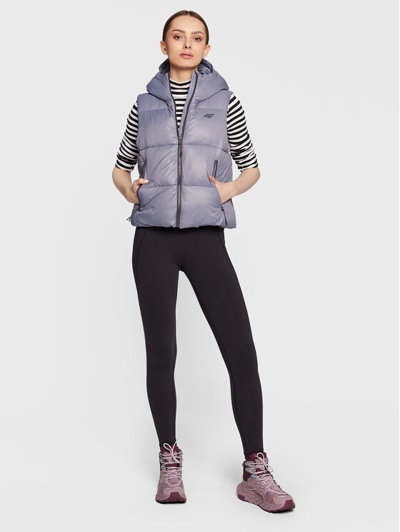 4F 4F Bezrękawnik H4Z22-KUDP004 Granatowy Relaxed Fit