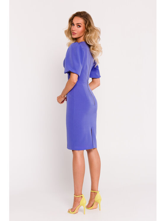 Made of Emotion Made of Emotion Elegantní šaty M779 Fialová Generous Fit