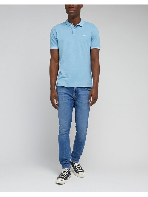 Lee Lee Jeansy LUKE Niebieski Slim Fit