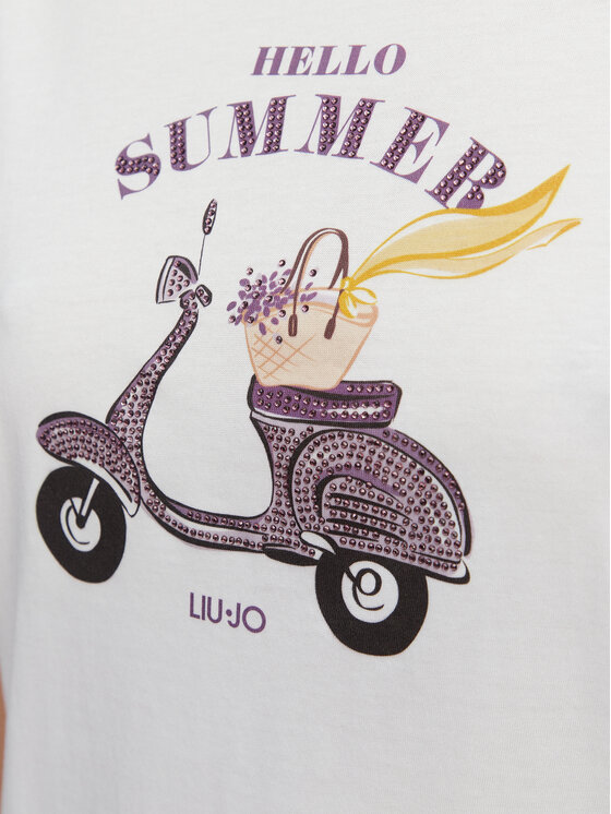 Liu Jo Liu Jo Tricou WA6502 JS923 Alb Regular Fit