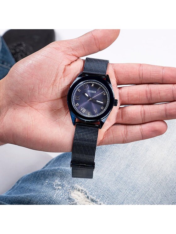 Guess Guess Hodinky GW0495G3 Tmavomodrá