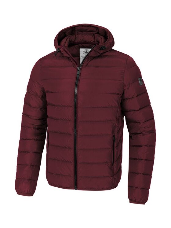 PITBULL PITBULL Kurtka zimowa Kurtka zimowa męska z kapturem Seacoast III XL Bordowy Regular Fit