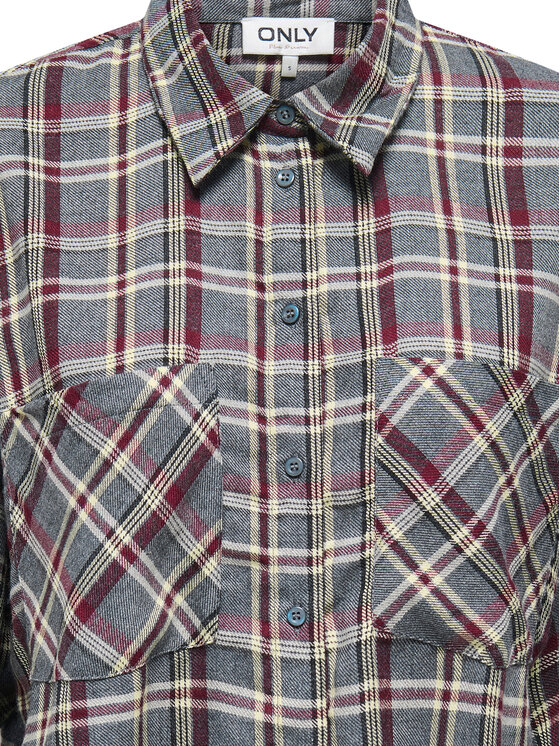 ONLY ONLY Camicia Riley 15351443 Grigio Regular Fit