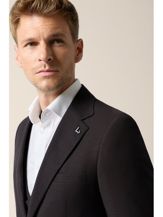 Lancerto Lancerto Garnitur Benevento GA073126000005 Brązowy Slim Fit