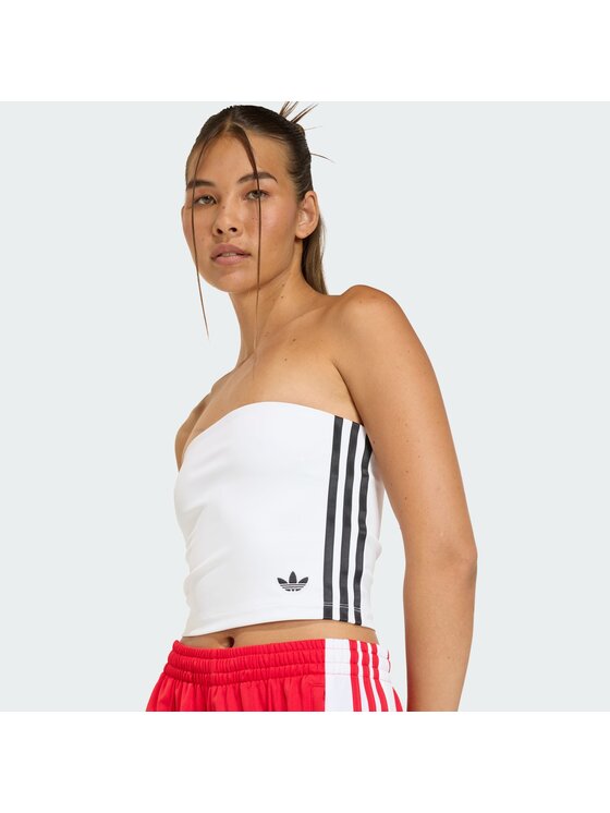 adidas adidas топ 3-Stripes KD6235 Бял Slim Fit